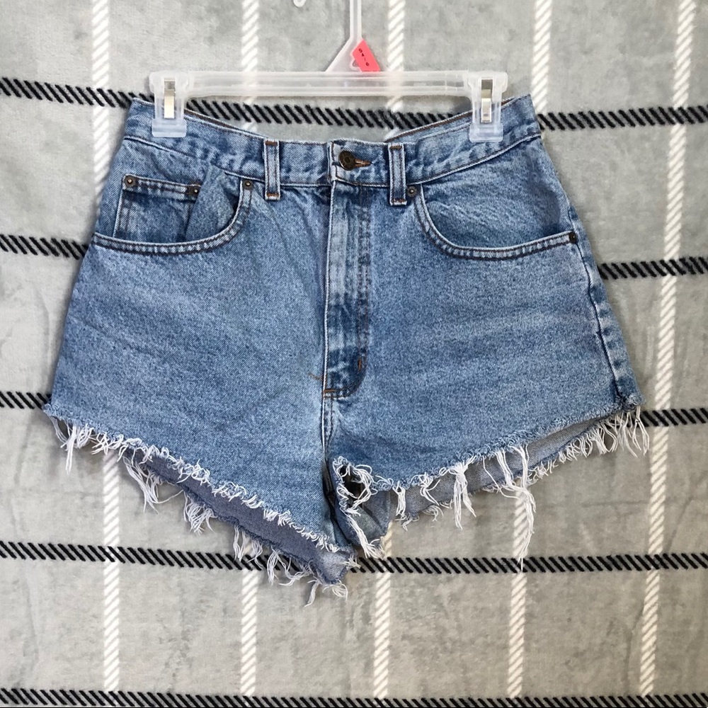 Blue jean shorts
